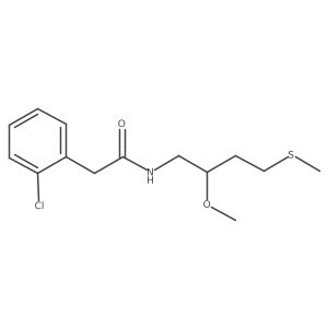 2-(2-chlorophenyl)-N-[2-methoxy-4-(methylsulfanyl)butyl]acetamide Structure