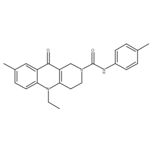 5-ethyl-8-methyl-N-(4-methylphenyl)-10-oxo-1H,2H,3H,4H,5H,10H-benzo[b]1,6-naphthyridine-2-carboxamide Structure