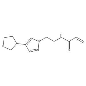 N-[2-[4-(Oxolan-3-yl)pyrazol-1-yl]ethyl]prop-2-enamide Structure