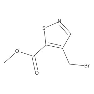 Methyl 4-(bromomethyl)isothiazole-5-carboxylate结构式