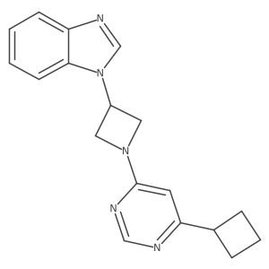 1-[1-(6-Cyclobutylpyrimidin-4-yl)azetidin-3-yl]benzimidazole结构式