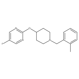 5-Fluoro-2-({1-[(2-methylphenyl)methyl]piperidin-4-yl}oxy)pyrimidine Structure