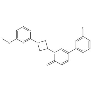 6-(3-Fluorophenyl)-2-[1-(4-methoxypyrimidin-2-yl)azetidin-3-yl]-2,3-dihydropyridazin-3-one Structure