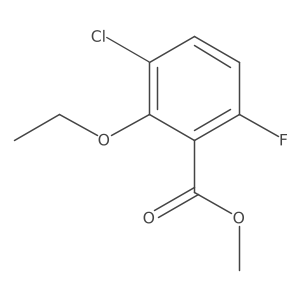 Methyl 3-chloro-2-ethoxy-6-fluorobenzoate Structure