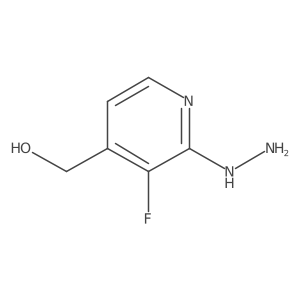 (3-Fluoro-2-hydrazinylpyridin-4-yl)methanol结构式