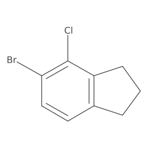5-Bromo-4-chloro-2,3-dihydro-1H-indene结构式