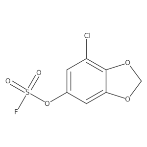 7-Chloro-1,3-dioxaindan-5-yl sulfurofluoridate结构式