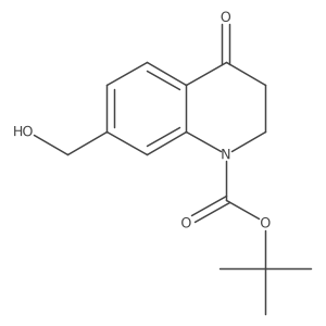 Tert-butyl 7-(hydroxymethyl)-4-oxo-1,2,3,4-tetrahydroquinoline-1-carboxylate Structure