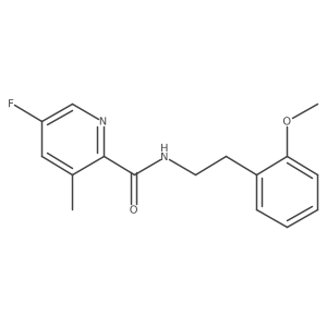 5-fluoro-N-[2-(2-methoxyphenyl)ethyl]-3-methylpyridine-2-carboxamide结构式