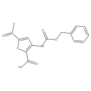 3-{[(Benzyloxy)carbonyl]amino}-5-nitrothiophene-2-carboxylic acid结构式