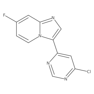 3-(6-Chloro-4-pyrimidinyl)-7-fluoroimidazo[1,2-a]pyridine Structure