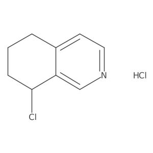 8-Chloro-5,6,7,8-tetrahydroisoquinoline hydrochloride结构式
