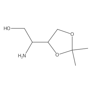 (2R)-2-amino-2-(2,2-dimethyl-1,3-dioxolan-4-yl)ethan-1-ol结构式