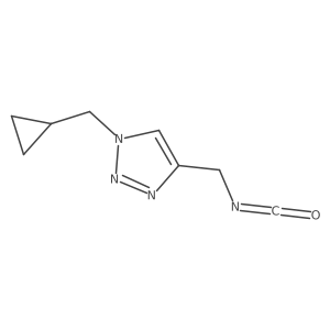 1-(cyclopropylmethyl)-4-(isocyanatomethyl)-1H-1,2,3-triazole Structure
