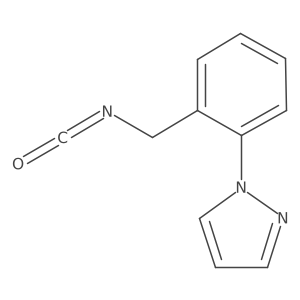 1-[2-(isocyanatomethyl)phenyl]-1H-pyrazole Structure