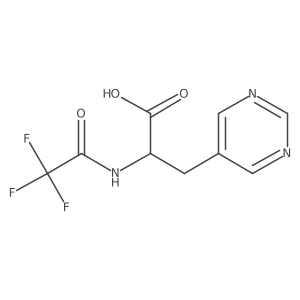 (2S)-3-(pyrimidin-5-yl)-2-(2,2,2-trifluoroacetamido)propanoic acid Structure