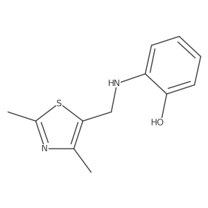 2-{[(2,4-Dimethyl-1,3-thiazol-5-yl)methyl]amino}phenol结构式