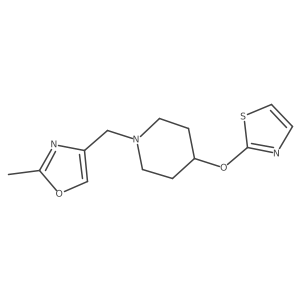 1-[(2-Methyl-1,3-oxazol-4-yl)methyl]-4-(1,3-thiazol-2-yloxy)piperidine Structure