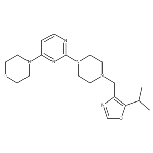 4-[2-(4-{[5-(Propan-2-yl)-1,3-oxazol-4-yl]methyl}piperazin-1-yl)pyrimidin-4-yl]morpholine结构式