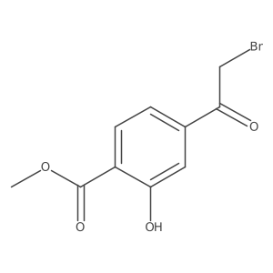 Methyl 4-(2-bromoacetyl)-2-hydroxybenzoate结构式