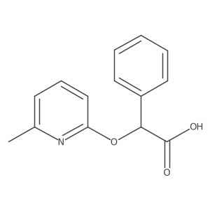 2-[(6-Methylpyridin-2-yl)oxy]-2-phenylacetic acid Structure