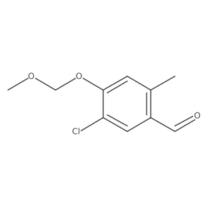 5-Chloro-4-(methoxymethoxy)-2-methylbenzaldehyde Structure