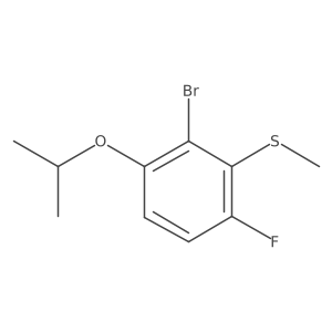 (2-Bromo-6-fluoro-3-isopropoxyphenyl)(methyl)sulfane结构式