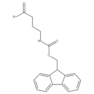 (9H-fluoren-9-yl)methyl N-(4-bromopent-4-en-1-yl)carbamate结构式