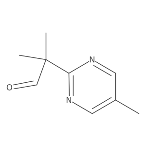 2-Methyl-2-(5-methylpyrimidin-2-yl)propanal Structure