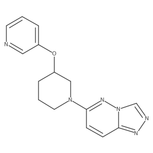 3-[(1-{[1,2,4]Triazolo[4,3-b]pyridazin-6-yl}piperidin-3-yl)oxy]pyridine结构式