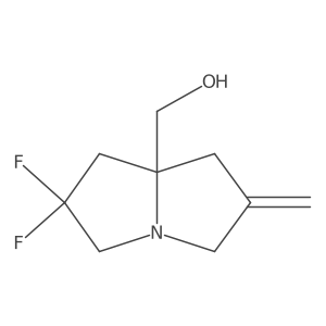 (2,2-Difluoro-6-methylenetetrahydro-1H-pyrrolizin-7A(5H)-YL)methanol结构式