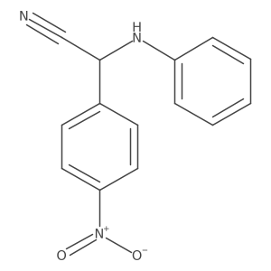 4-Nitro-I+/--(phenylamino)benzeneacetonitrile结构式