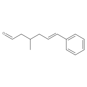 (5E)-3-Methyl-6-phenyl-5-hexenal结构式