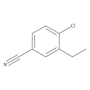 4-Chloro-3-ethylbenzonitrile Structure