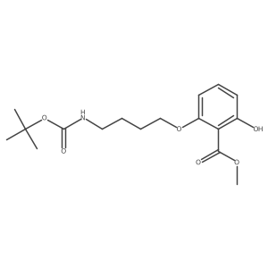 Methyl 2-{4-[(tert-butoxycarbonyl)amino]butoxy}-6-hydroxybenzoate结构式