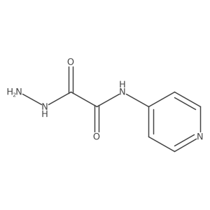2-Oxo-2-(4-pyridinylamino)acetic acid hydrazide结构式