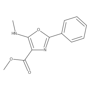 Methyl 5-(methylamino)-2-phenyloxazole-4-carboxylate Structure