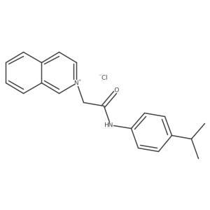 2-(2-((4-Isopropylphenyl)amino)-2-oxoethyl)isoquinolin-2-ium chloride结构式