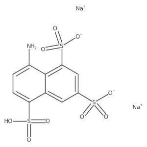 8-Aminonaphthalene-1,3,5-trisulfonic acid disodium salt Structure