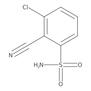 3-Chloro-2-cyanobenzene-1-sulfonamide结构式