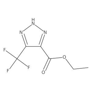Ethyl 5-(trifluoromethyl)-1H-1,2,3-triazole-4-carboxylate结构式