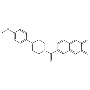 6-[4-(4-Methoxyphenyl)piperazine-1-carbonyl]quinoxaline-2,3-dione结构式