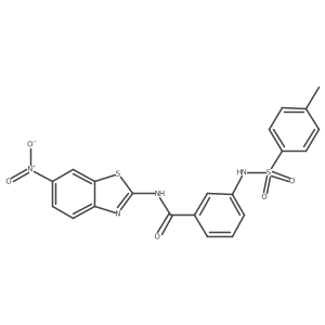 3-(4-methylphenylsulfonamido)-N-(6-nitrobenzo[d]thiazol-2-yl)benzamide Structure