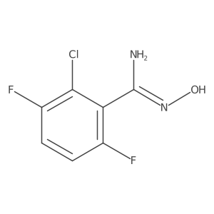 2-chloro-3,6-difluoro-N-hydroxybenzamidine Structure