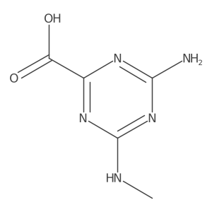 4-Amino-6-(methylamino)-1,3,5-triazine-2-carboxylic acid Structure