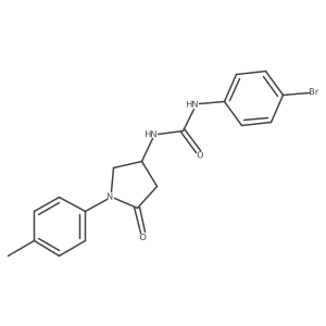 1-(4-Bromophenyl)-3-(5-oxo-1-(p-tolyl)pyrrolidin-3-yl)urea Structure