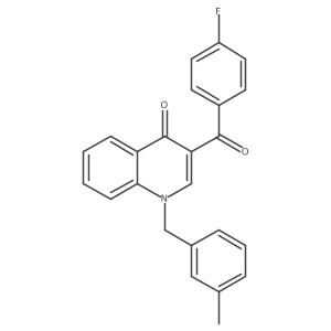 3-(4-Fluorobenzoyl)-1-[(3-methylphenyl)methyl]-1,4-dihydroquinolin-4-one Structure