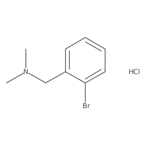 1-(2-Bromophenyl)-N,N-dimethylmethanamine hydrochloride Structure
