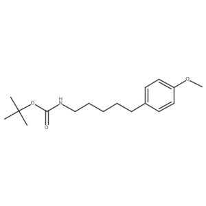Tert-butyl (5-(4-methoxyphenyl)pentyl)carbamate Structure
