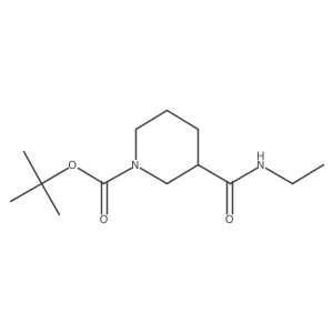 Tert-butyl 3-(ethylcarbamoyl)piperidine-1-carboxylate结构式